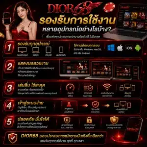 DIOR68 รองรับการใช้งานหลายอุปกรณ์อย่างไรบ้าง